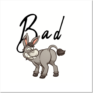 Funny Bad Ass Donkey Tshirt, Funny Shirts, Sarcastic tshirts, Sarcastic Women Shirt, Funny Men Shirt, Funny Gift for him, shirt Posters and Art